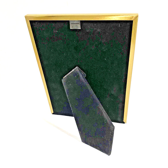 Burnes State Street Brass photo picture frame 5 x 7 size retro classic 80s decor - Picture 4 of 5